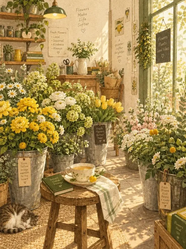 短剧《花店周二休息》封面：留一个周二，给自己