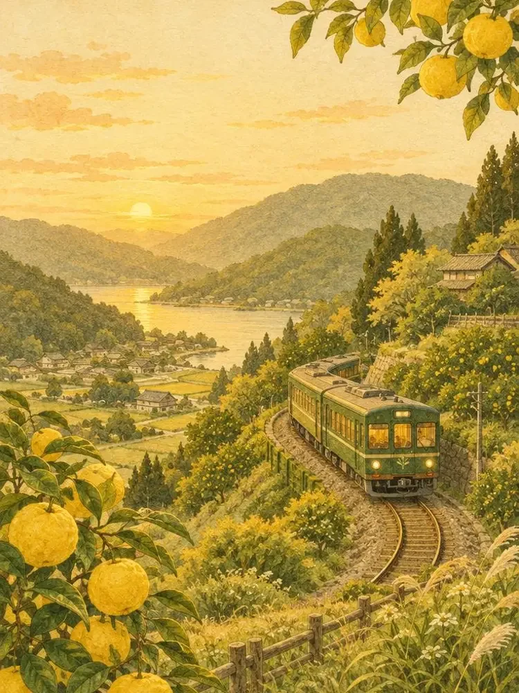 短剧《慢慢开的小火车》封面：山间小火车，载着慢下来的时光